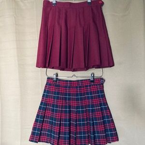 Lot of (2) American Apparel Tennis Skirts - M